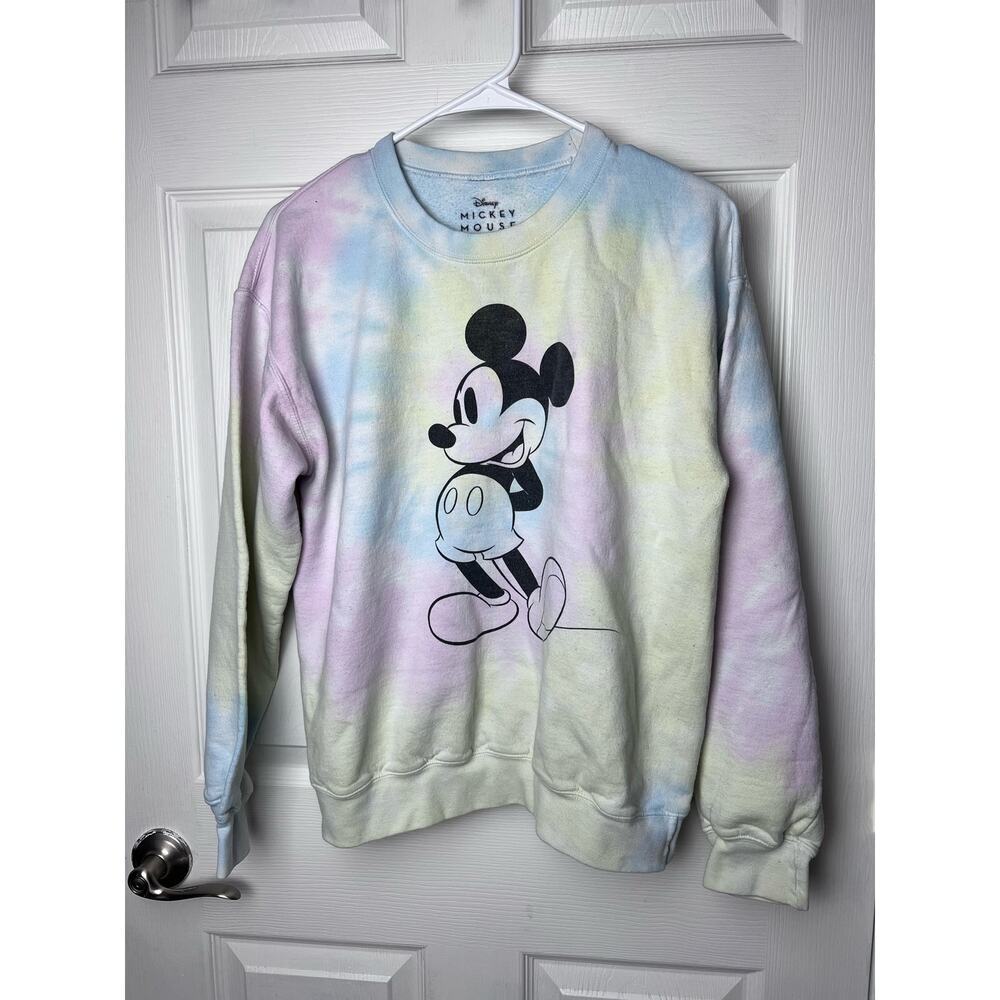 Disney Mickey Mouse Tie Dye Sweatshirt, Size M